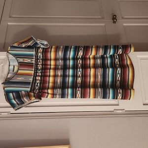 Double D Ranch Serape print dress